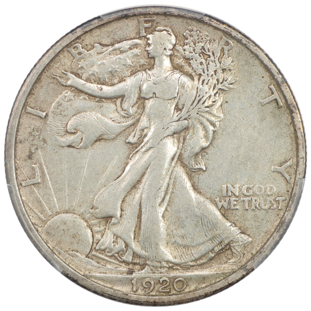 image for: 1920-D 50c PCGS AU50