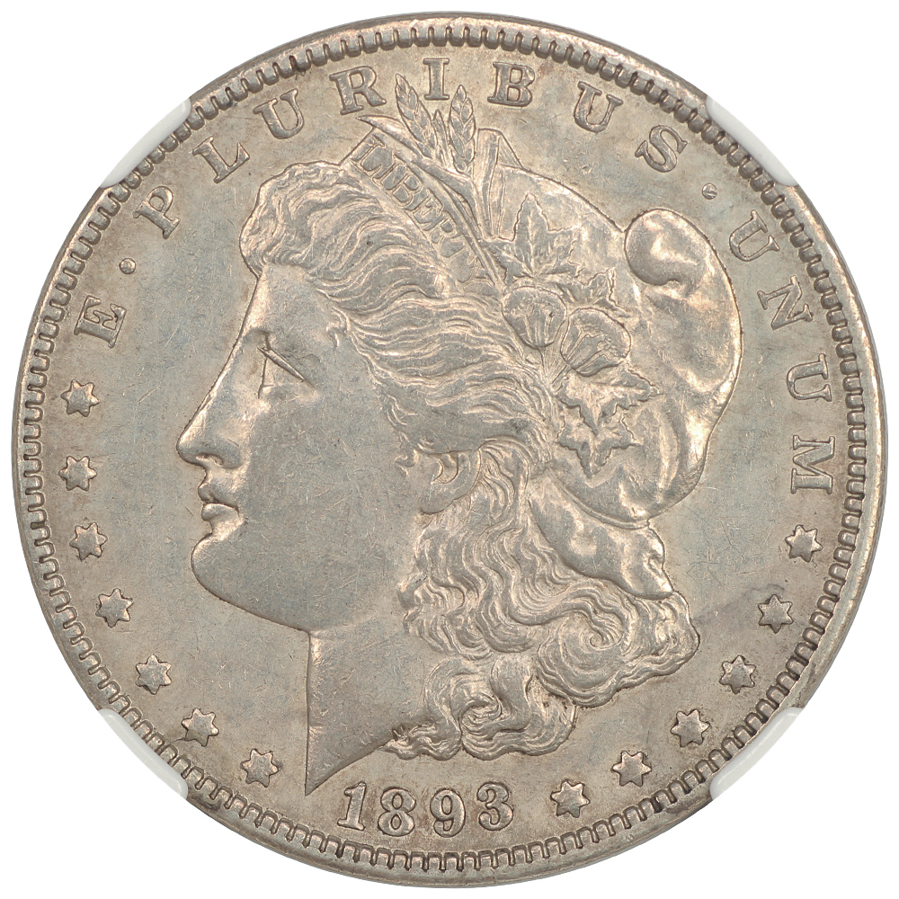image for: 1893-O $1 NGC AU55