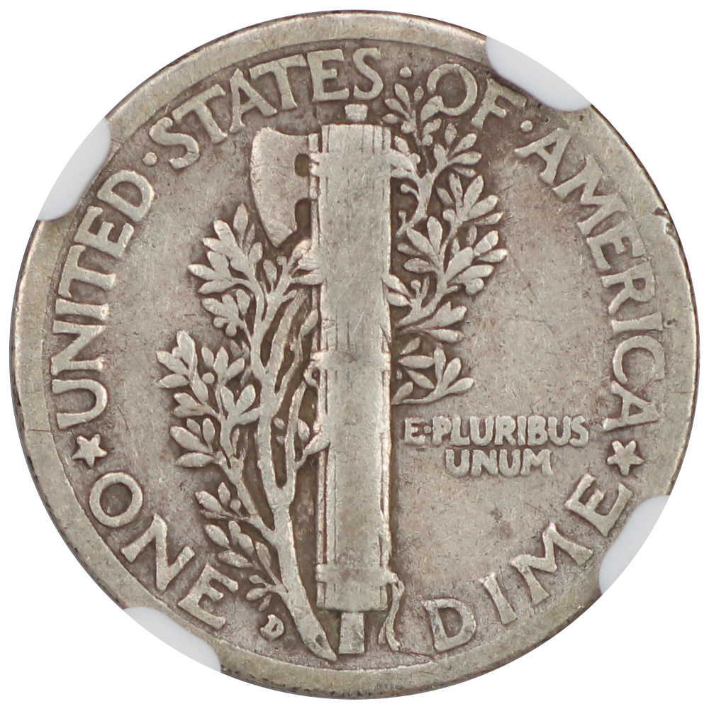 image for: 1916-D 10c NGC F12