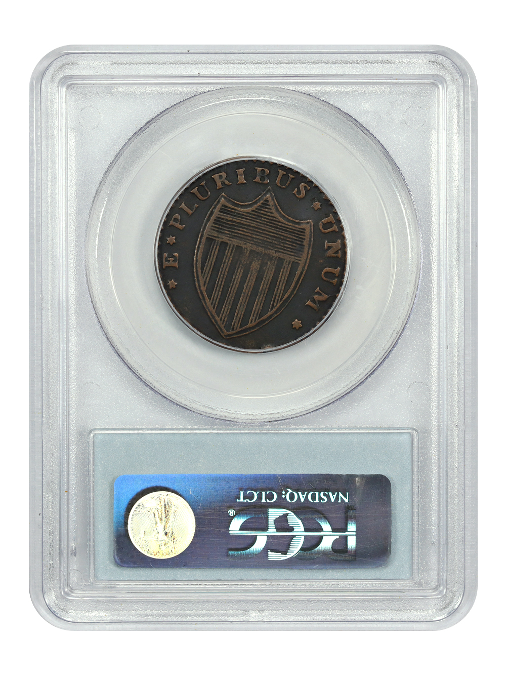 image for: 1786 New Jersey, Narrow Shield Copper PCGS VF30 BN