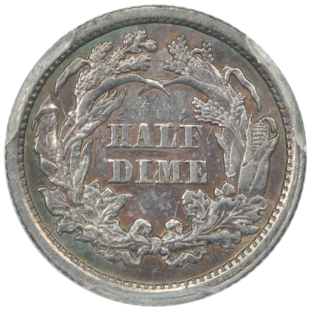 image for: 1861 '1/0'  Overdate H10c PCGS AU50