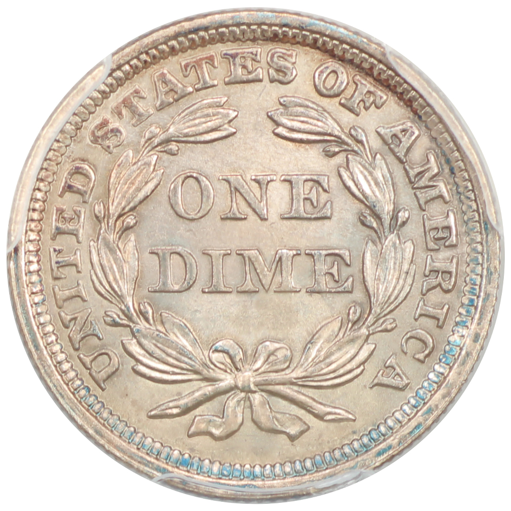 image for: 1859 10c PCGS MS64