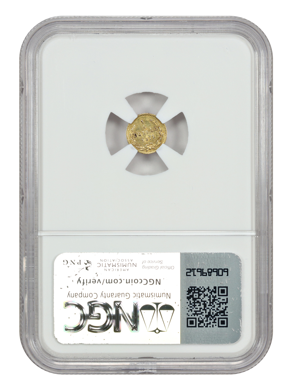 image for: 1871 BG-809 25c NGC MS62