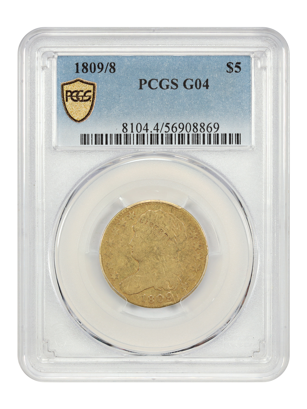 image for: 1809/8 $5 PCGS G4