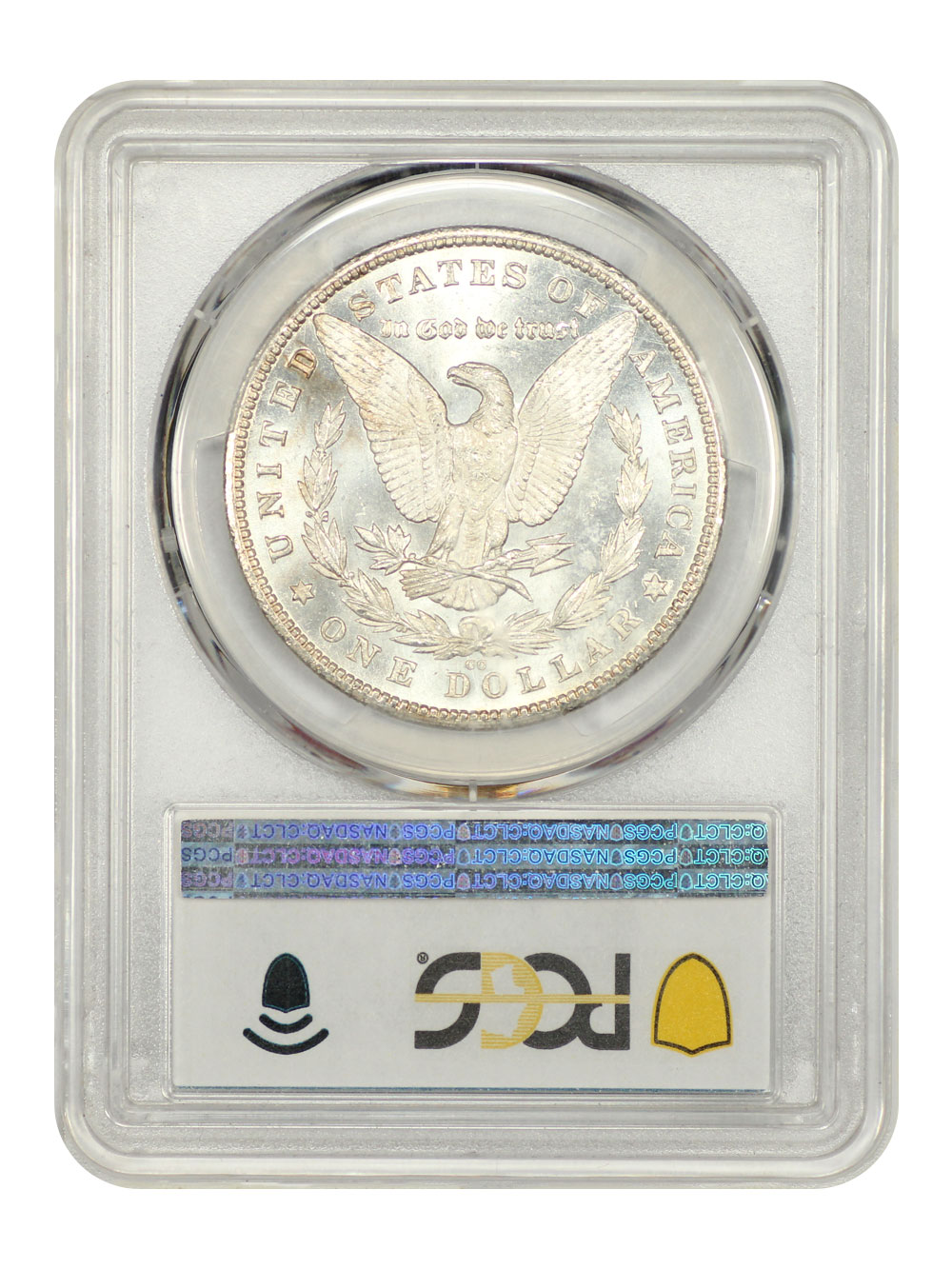 image for: 1880-CC 8/High 7 $1  PCGS MS64