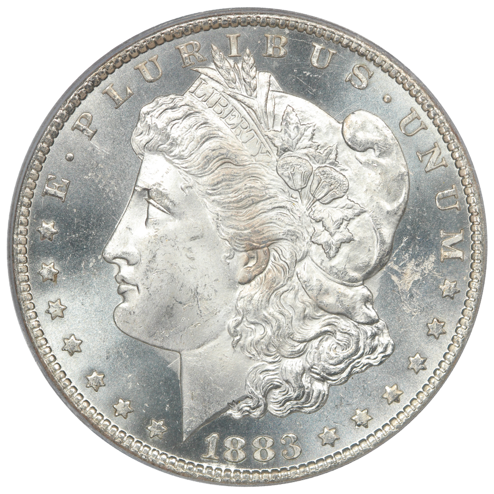 image for: 1883-CC $1  PCGS MS64 DMPL