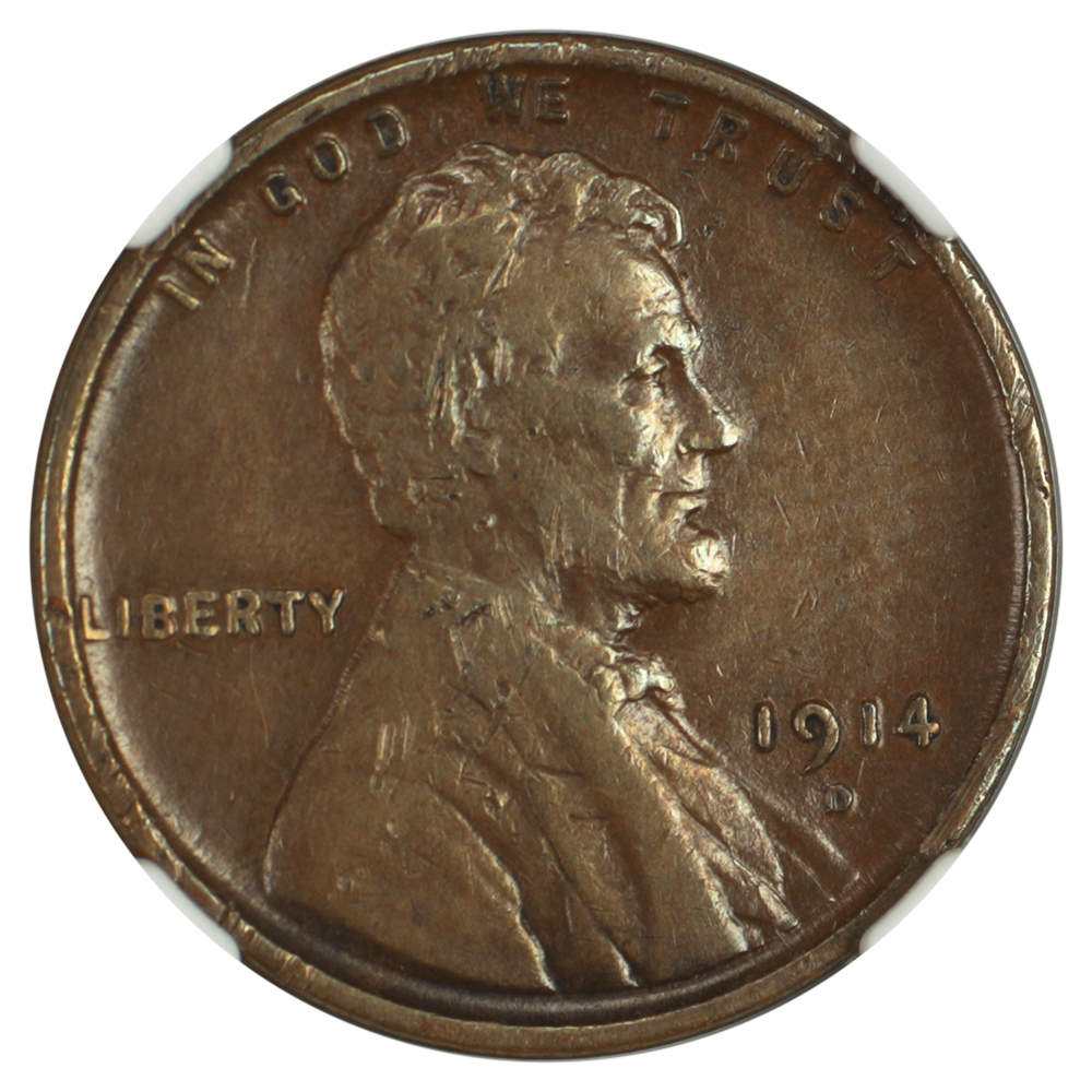 image for: 1914-D 1c NGC XF45 BN