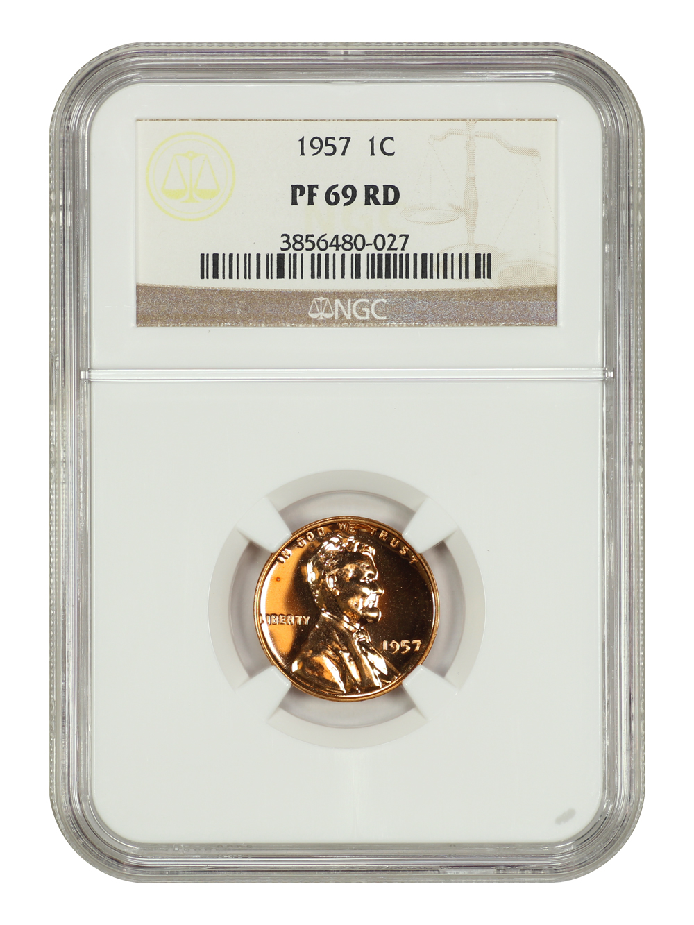 image for: 1957 1c NGC PR69 RD