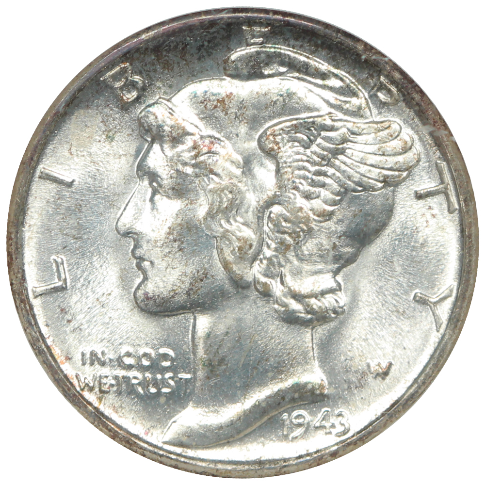 image for: 1943-S 10c NGC MS66