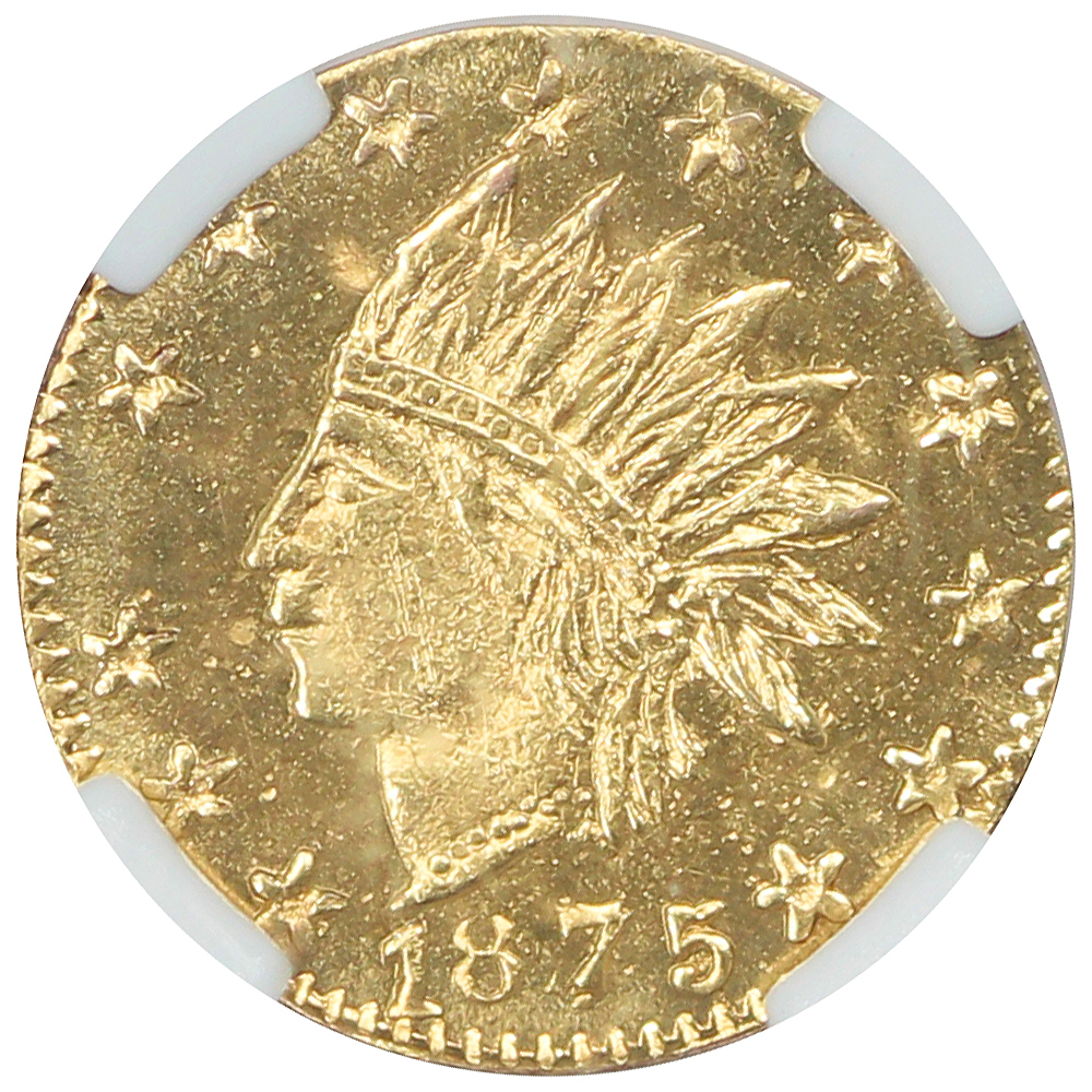 thumbnail for: 1875 BG-847 25c NGC MS65