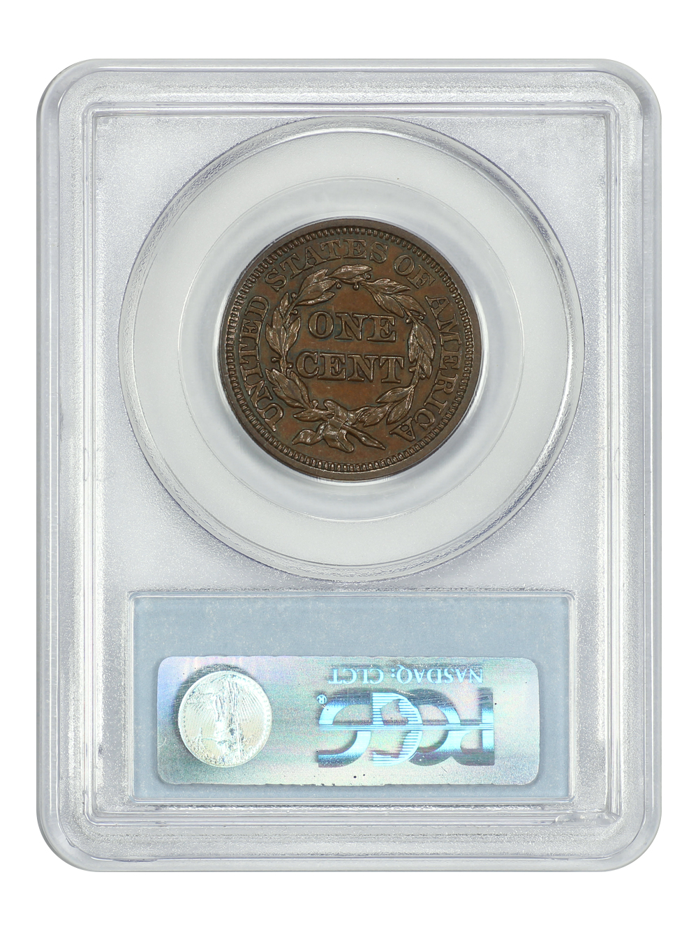 image for: 1847/47 Large/Small 47 1c PCGS AU50 BN