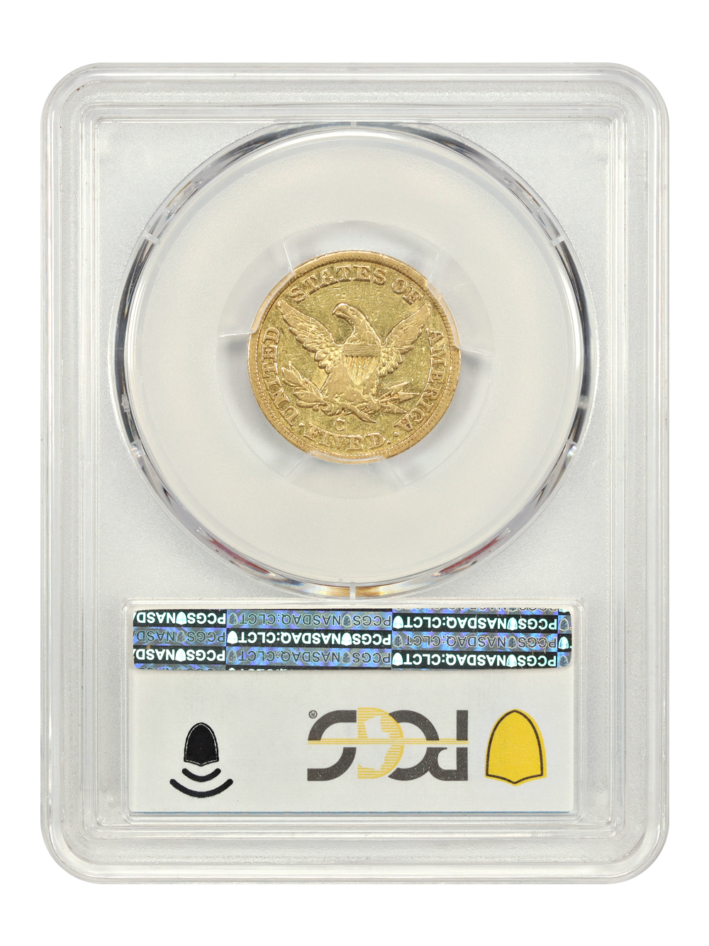 image for: 1849-C $5  PCGS VF35