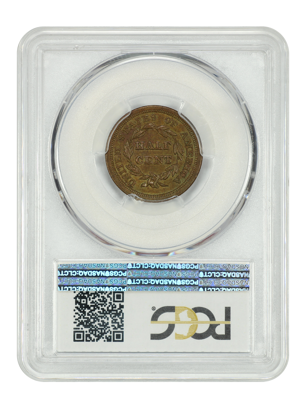 image for: 1851 1/2c PCGS MS62 BN