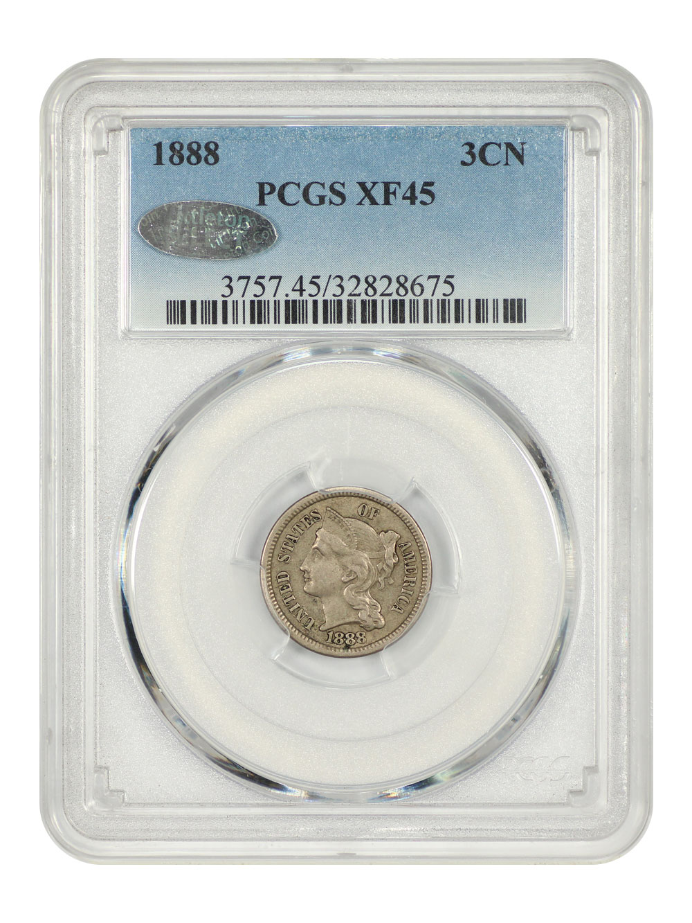 Buy 1888 3cN PCGS XF45 | Greysheet Marketplace