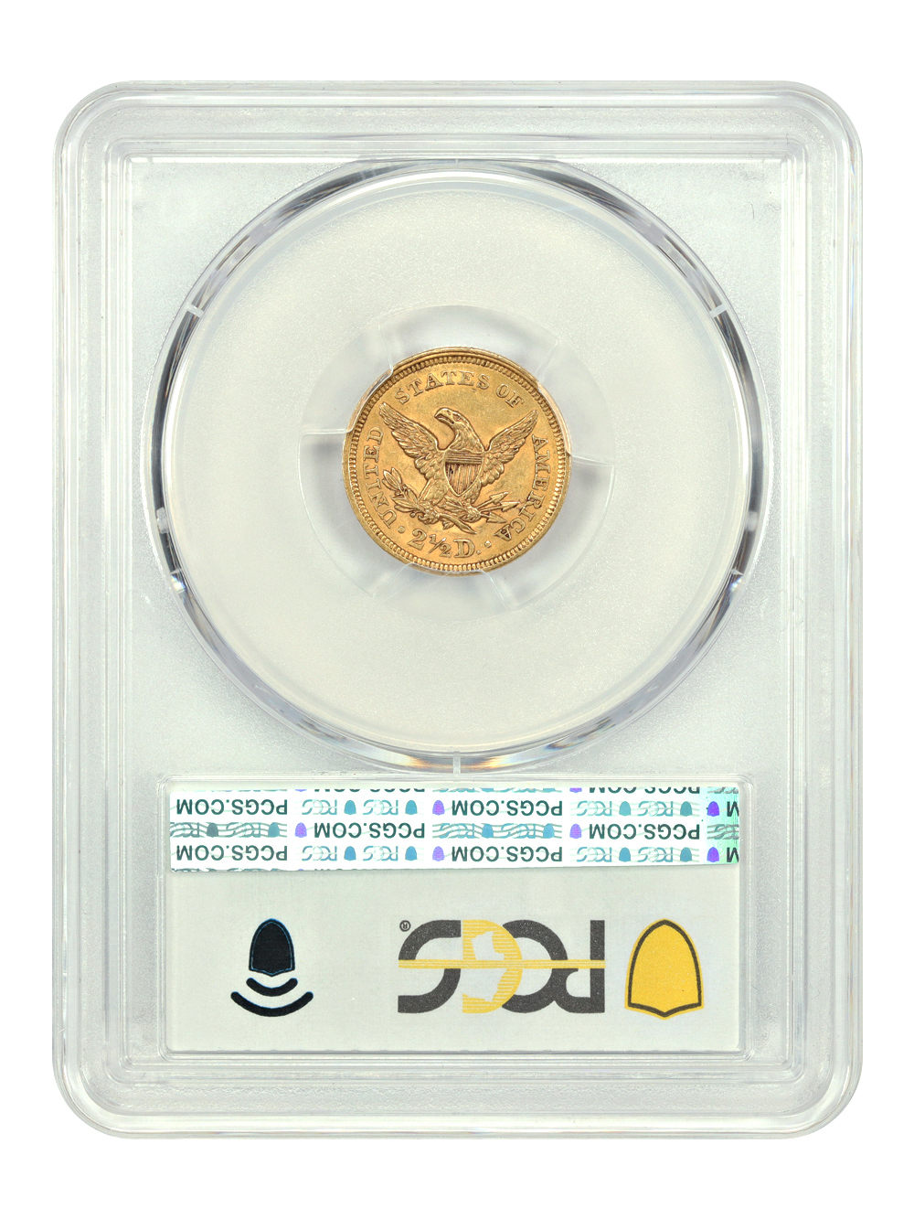 image for: 1856 $2 1/2 PCGS MS61