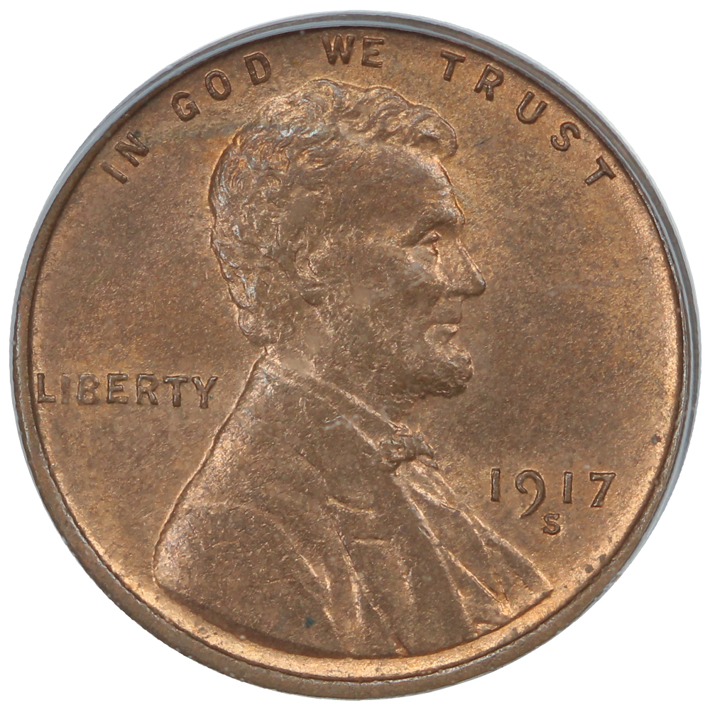 image for: 1917-S 1c PCGS MS65 RB