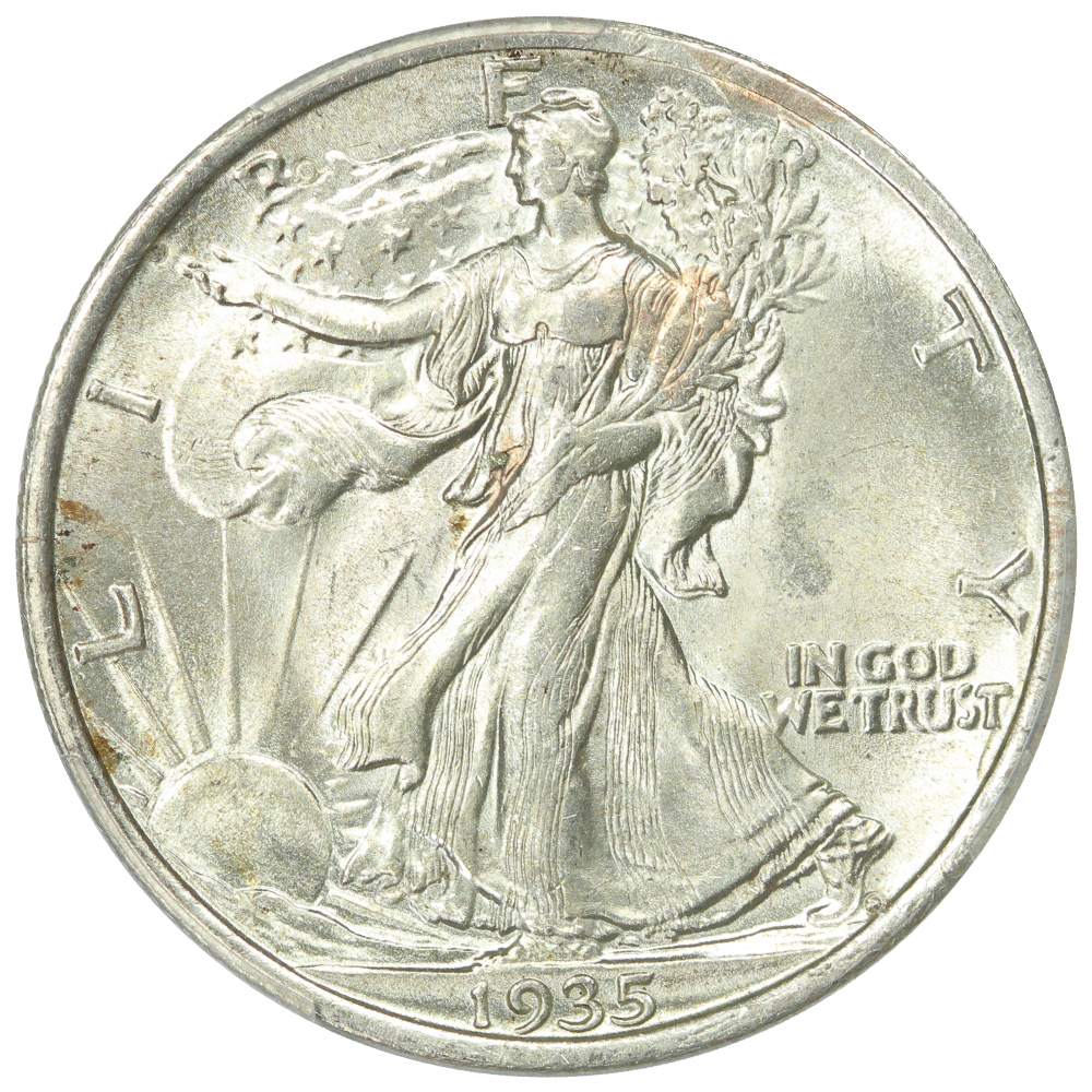 image for: 1935 50c PCGS MS64