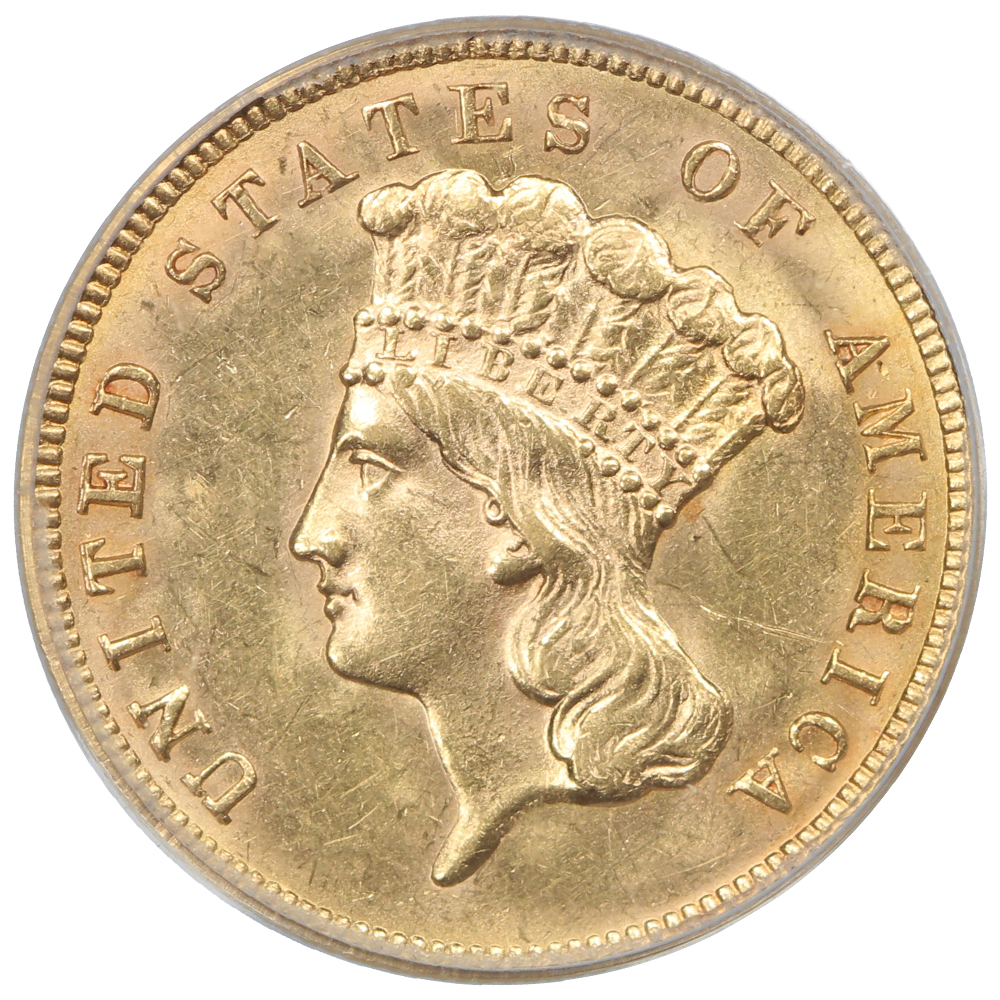 image for: 1888 $3  PCGS MS61
