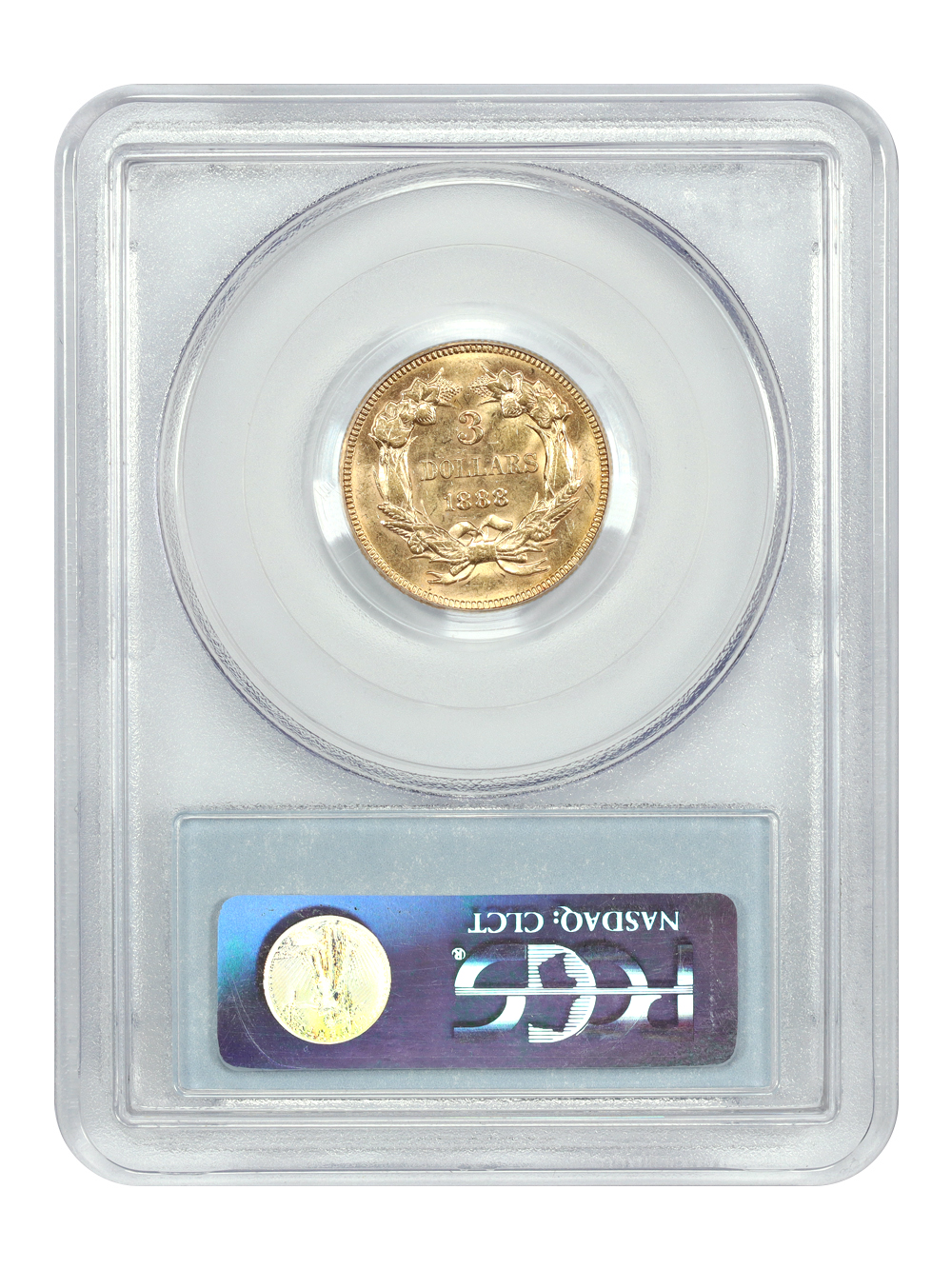 image for: 1888 $3  PCGS MS61