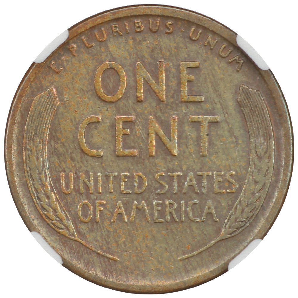 image for: 1922 no D Strong Reverse, Die Pair 2 1c NGC VF25 BN