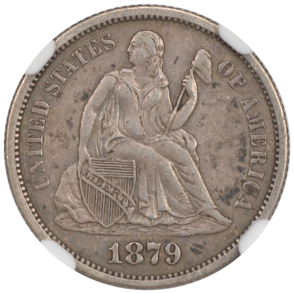 image for: 1879 10c NGC AU53