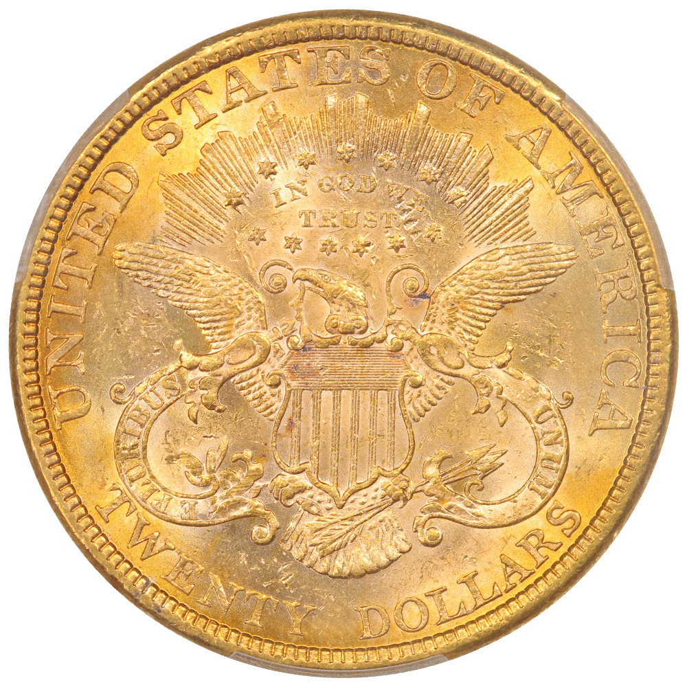 image for: 1878 $20  PCGS MS63