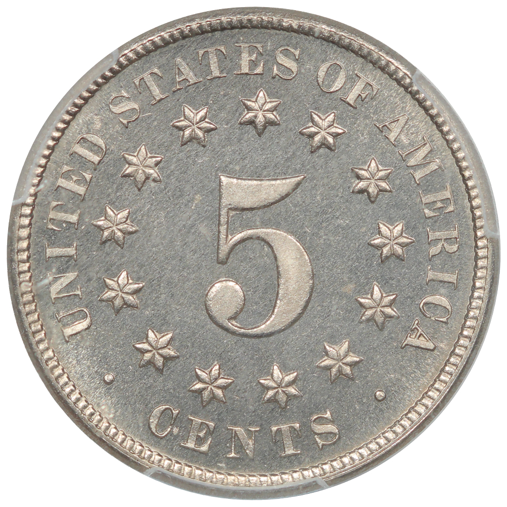 image for: 1877 5c PCGS PR66 CAM