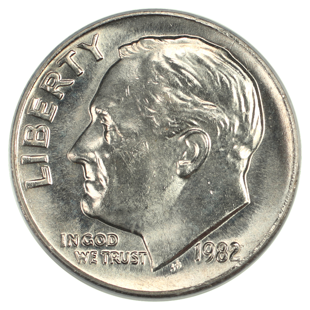 image for: 1982 No P Strong Rims, FS-501 10c PCGS MS66