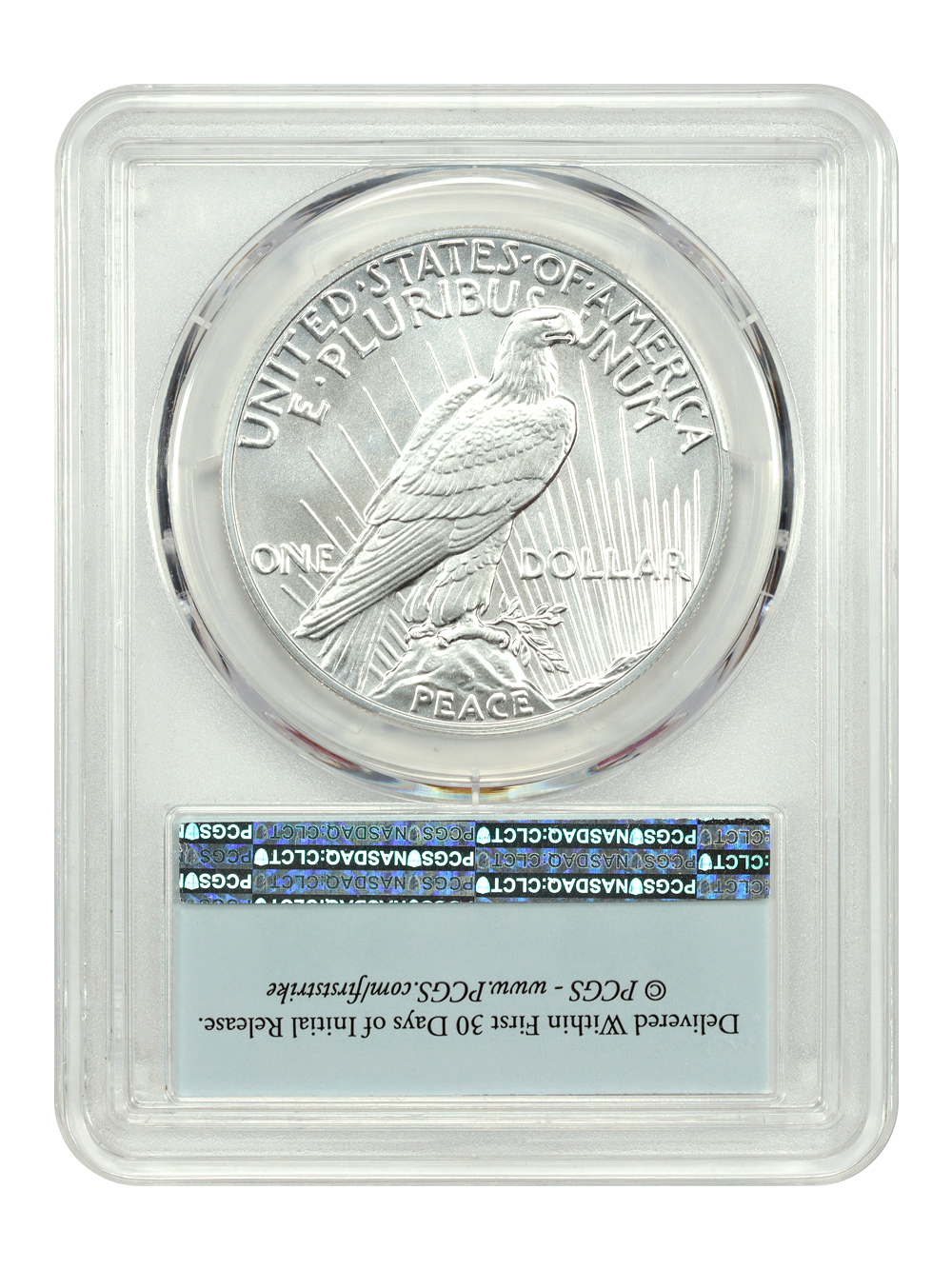 image for: 2021 Peace, 100th Anniversary $1  PCGS MS70