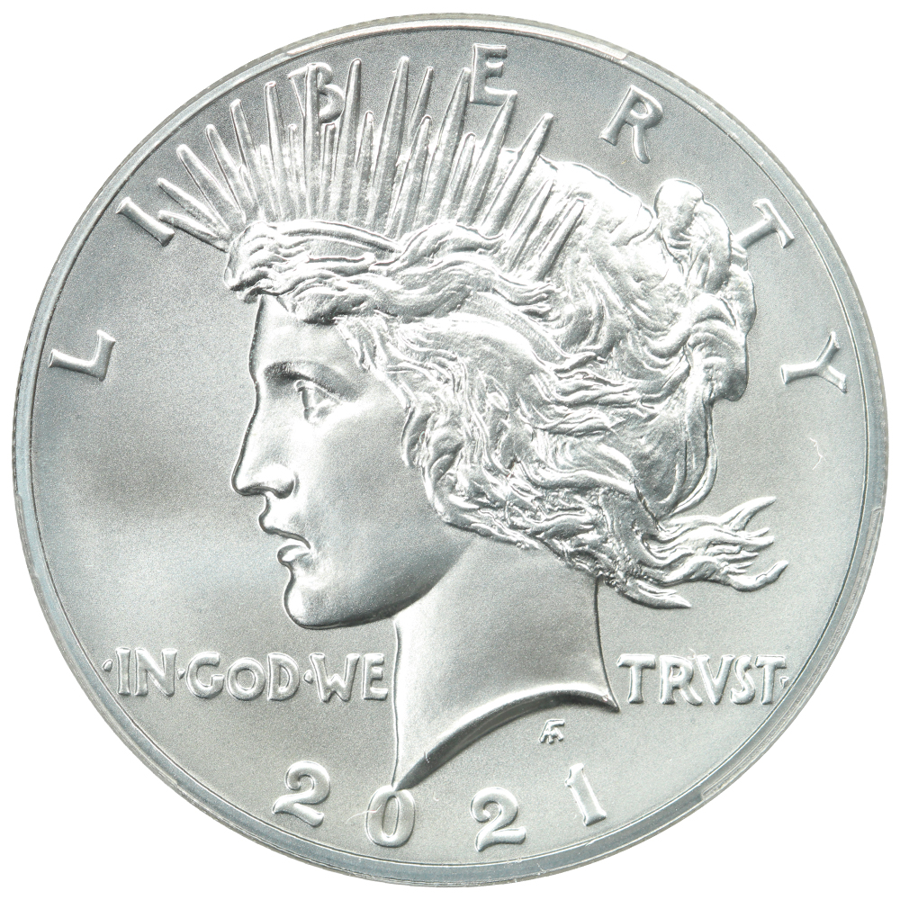 image for: 2021 Peace, 100th Anniversary $1  PCGS MS70