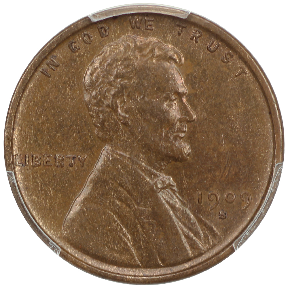 image for: 1909-S VDB 1c PCGS MS63 BN