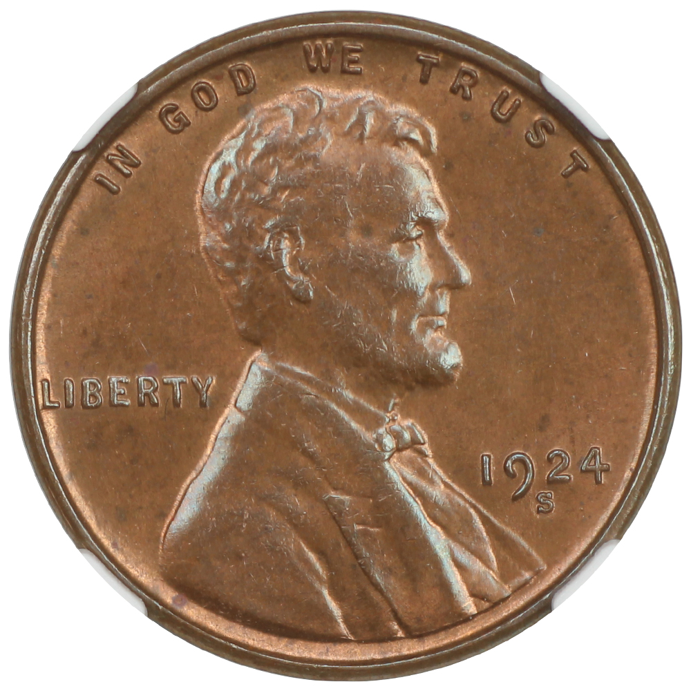 image for: 1924-S 1c NGC MS65 BN