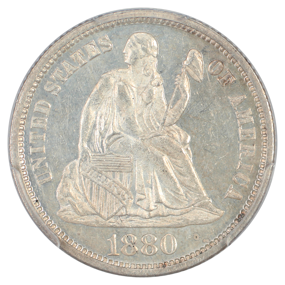 image for: 1880 10c PCGS PR62