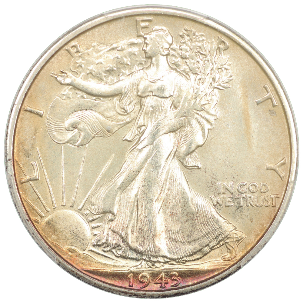 image for: 1943-S 50c PCGS MS67