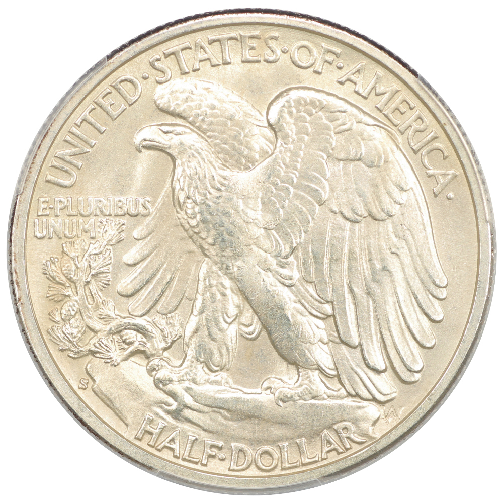 image for: 1943-S 50c PCGS MS67