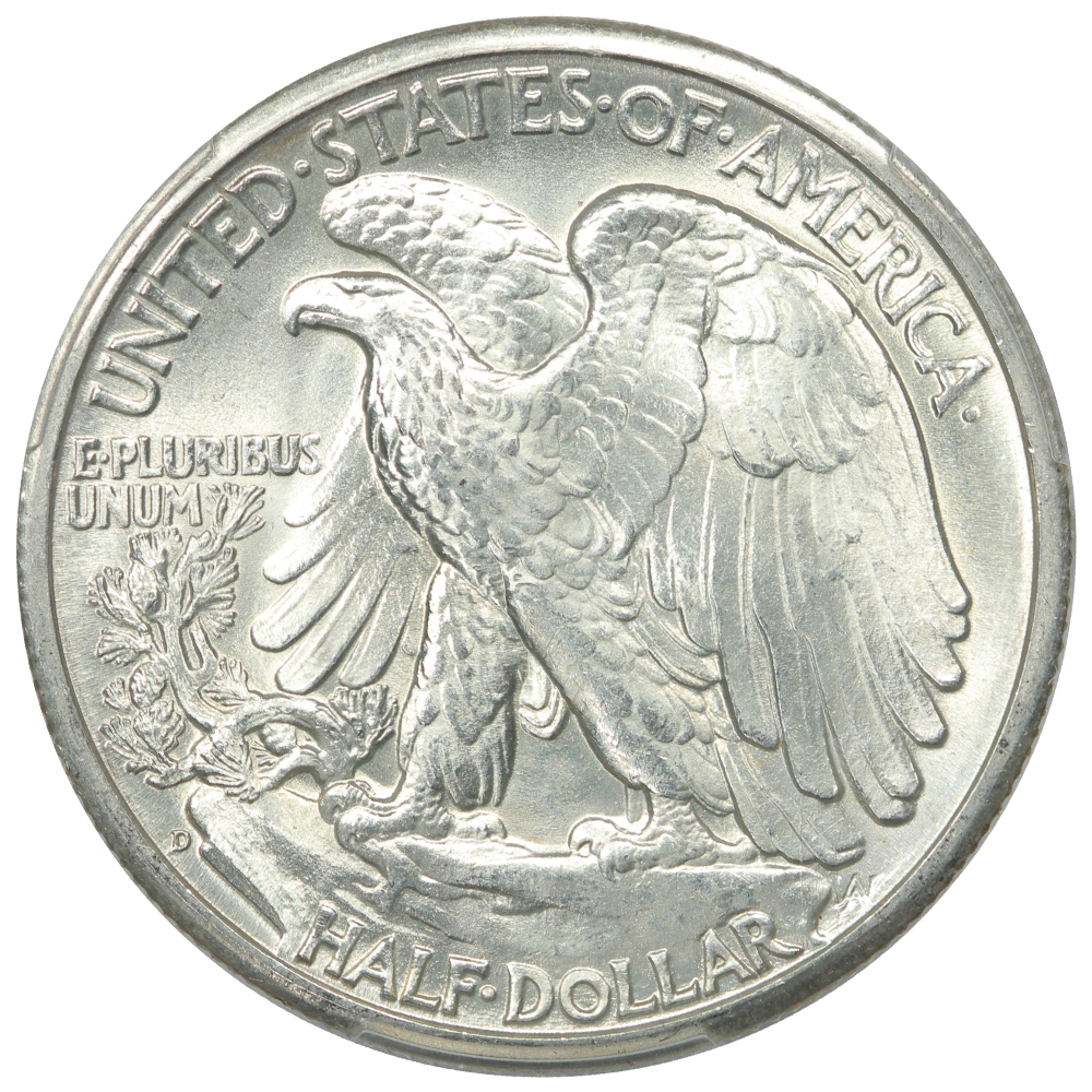 image for: 1945-D 50c PCGS MS67