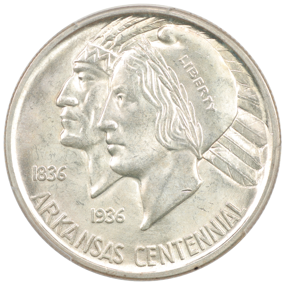 image for: 1937-D Arkansas 50c PCGS MS66