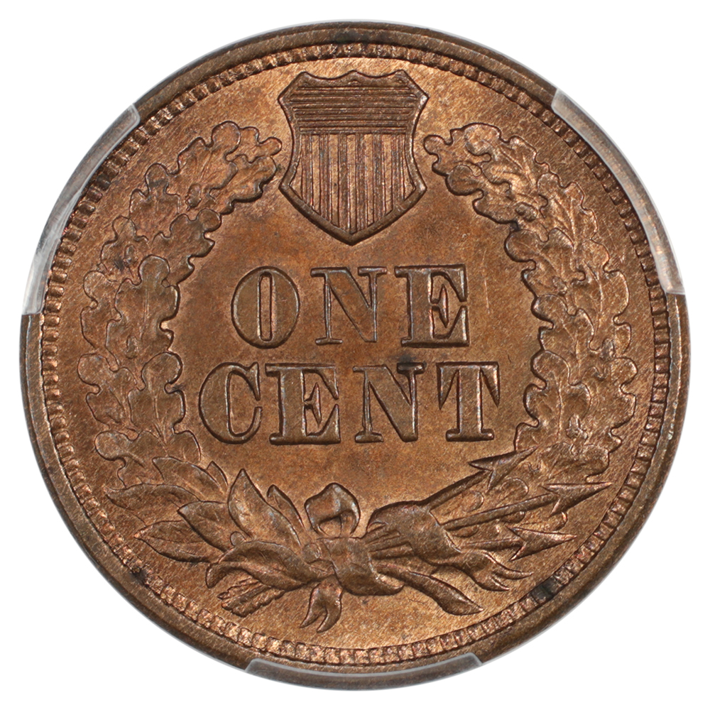 image for: 1868 Doubled Die Obverse, FS-101, S-1 1c PCGS MS64 RB