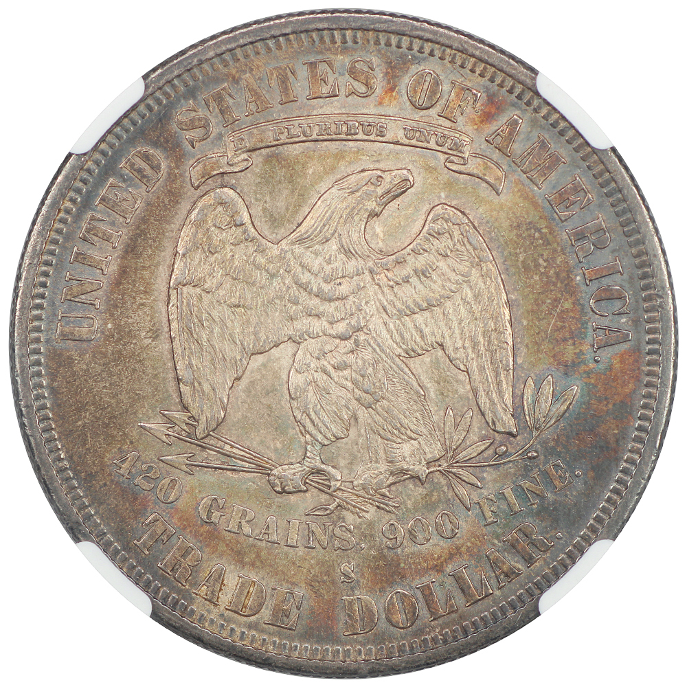 image for: 1877-S Doubled Die Reverse, FS-802 Trade$ NGC MS63