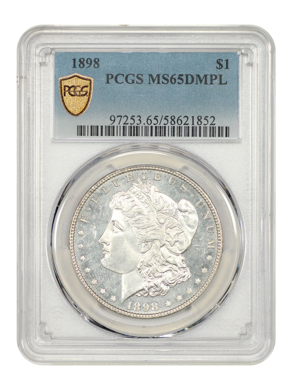 image for: 1898 $1 PCGS MS65 DMPL