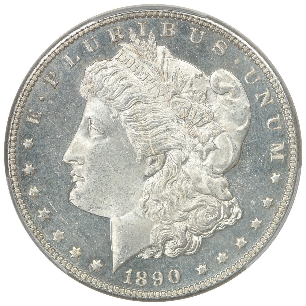 image for: 1890 $1  PCGS MS63 DMPL