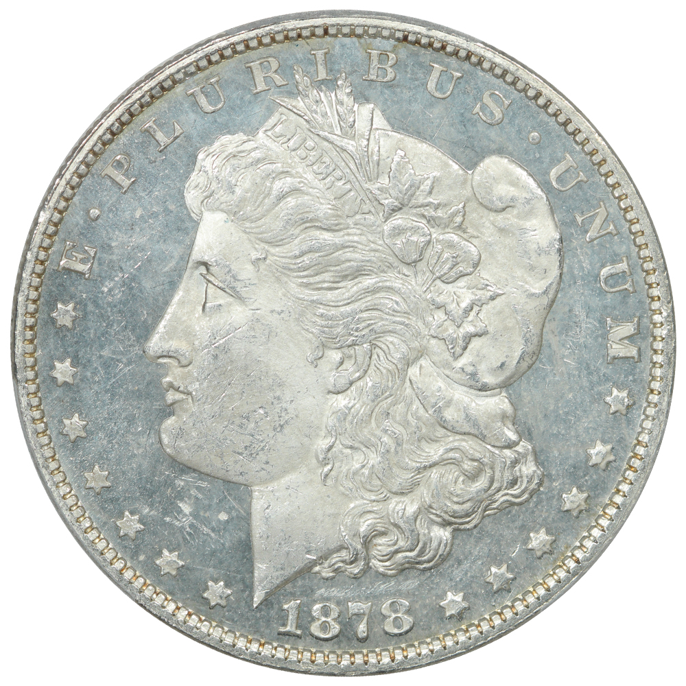 image for: 1878 7/8TF Strong $1  PCGS MS63 DMPL