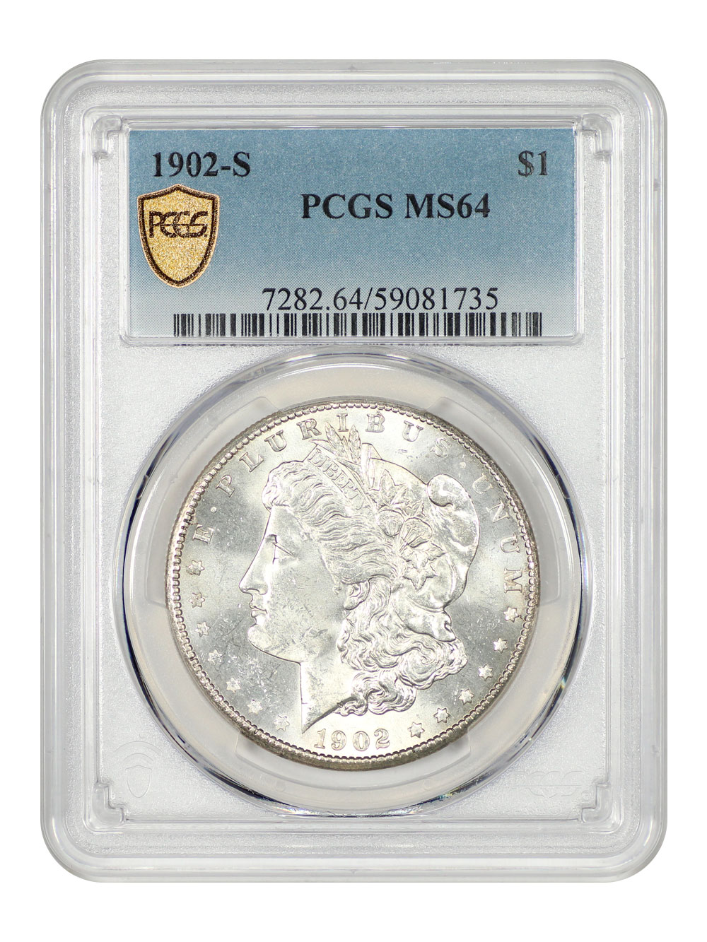 image for: 1902-S $1 PCGS MS64