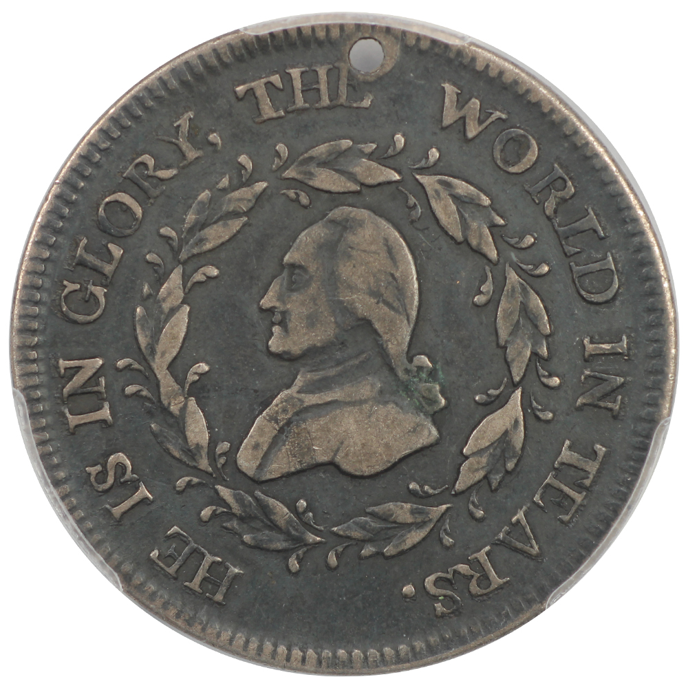 image for: (1800) Washington, Funeral Urn, Silver Medal PCGS VF30