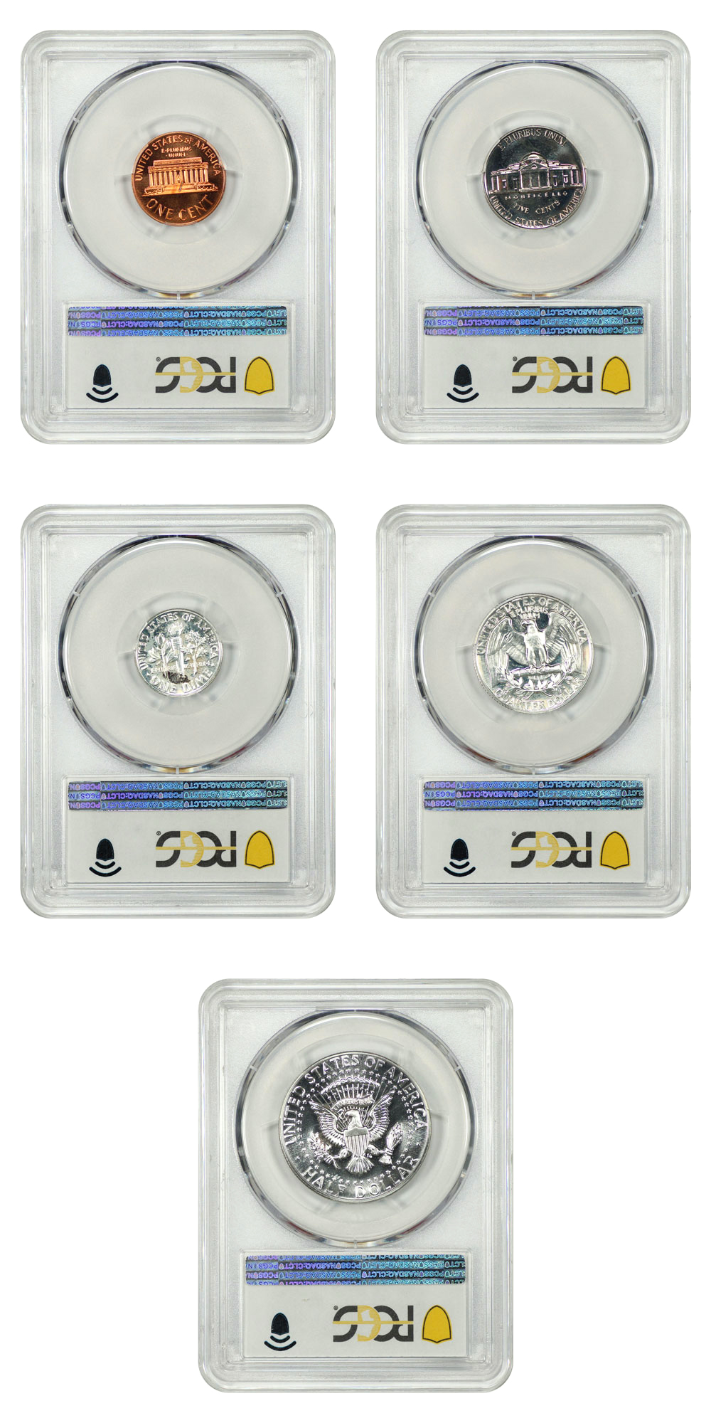 image for: 1964 Proof Set 1c-50c PCGS PR67