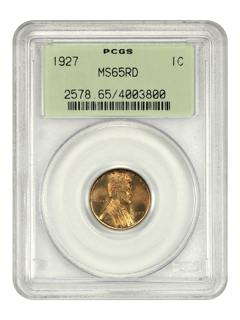 image for: 1927 1c PCGS MS65 RD