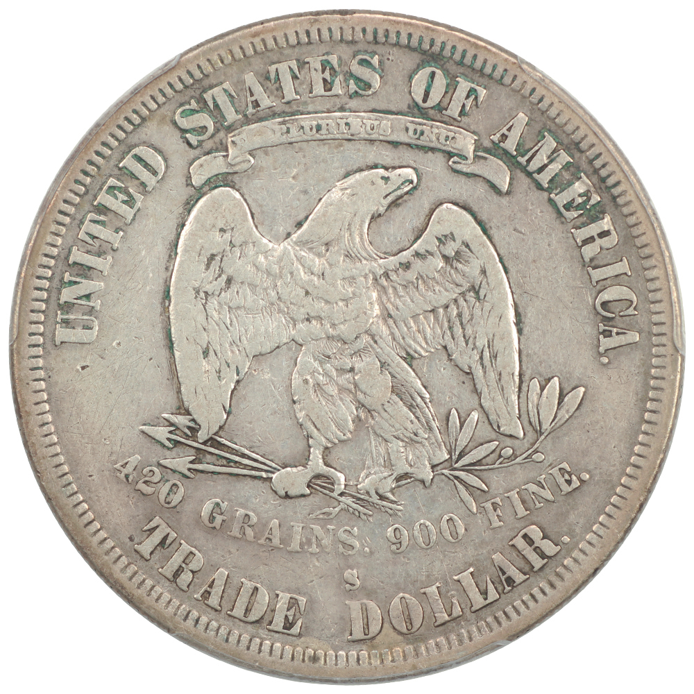 thumbnail for: 1878-S Trade$ PCGS VF25
