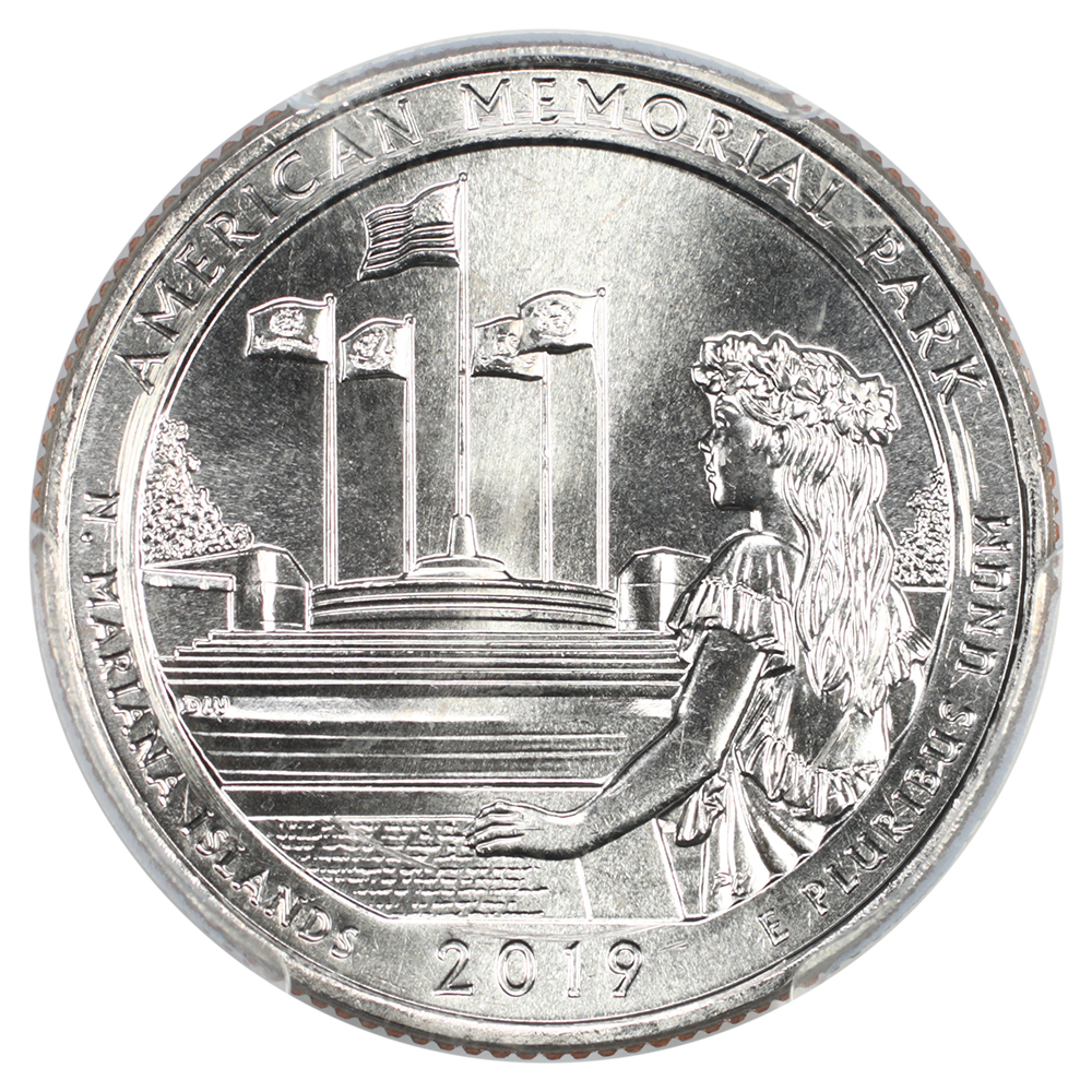 image for: 2019-W American Memorial 25c PCGS MS66