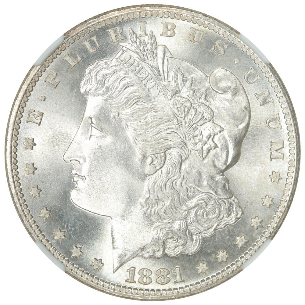 image for: 1881-S $1  NGC MS67