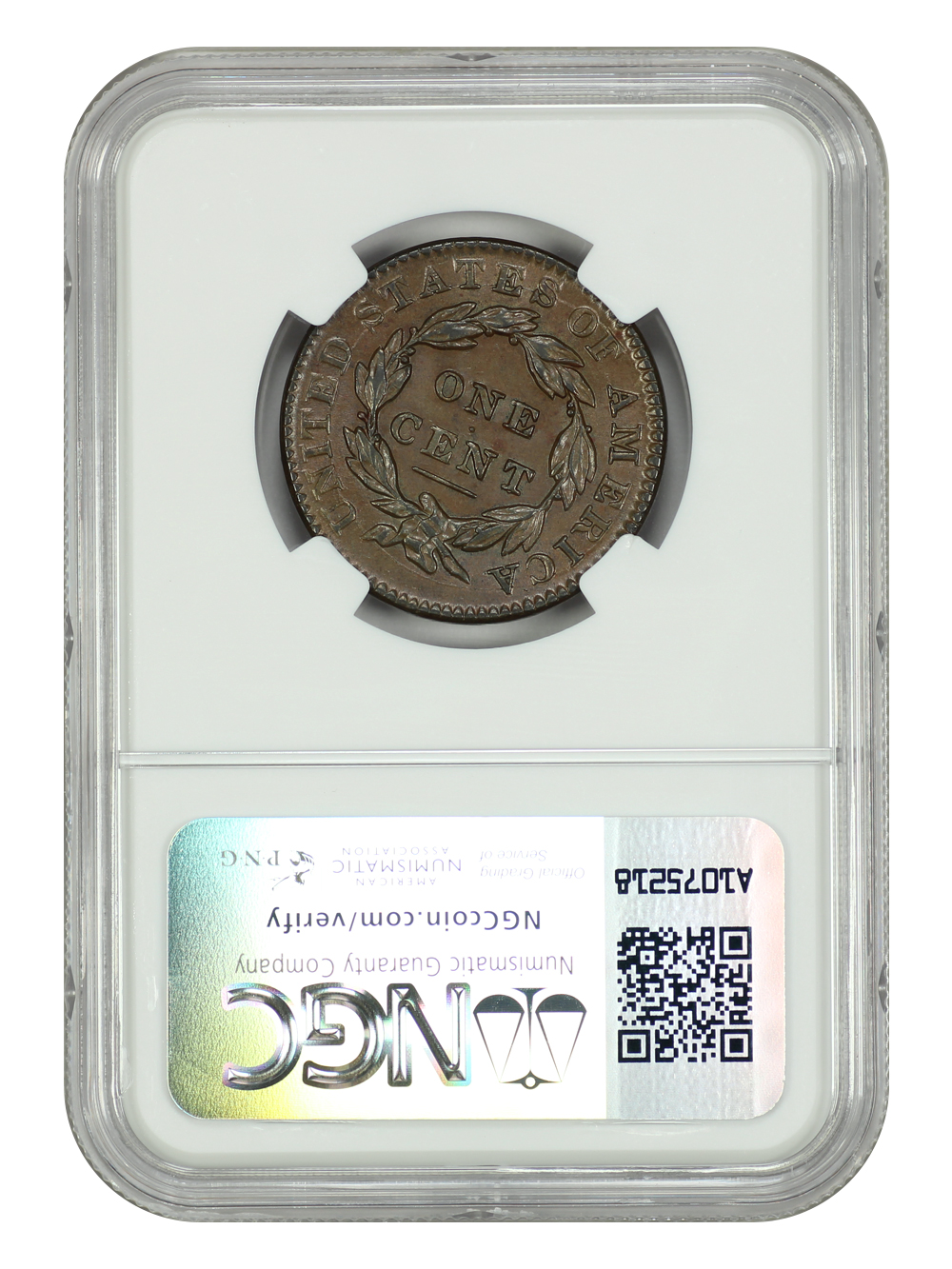 Buy 1833 1c NGC MS62 BN | Greysheet Marketplace